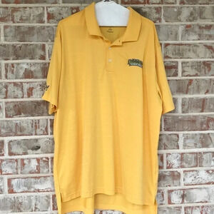 Baylor Adidas Yellow Polo Shirt